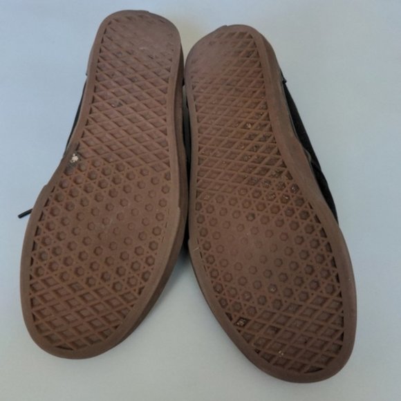 Vans Classic Lace Up Gum Sole Tennis Shoes Black Size 11.5 - Picture 2 of 7